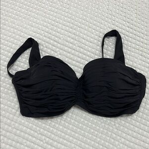 Bleu Rod Beattie Black Swim Bra with Adjustable Straps